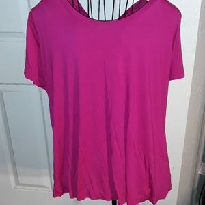 Ava & Viv fuchsia top